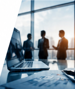 Equipe em ambiente corporativo